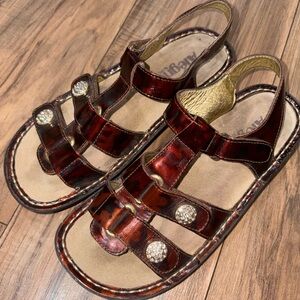 Alegría tortoiseshell sandals 7.5 comfort platform